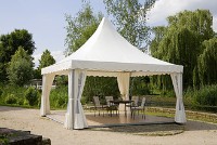 Pagode 5x5m mit Fußboden Pagode 5x5m mit Fußboden
